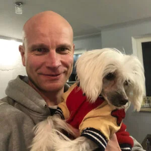 Mariusz Tomczak z psem